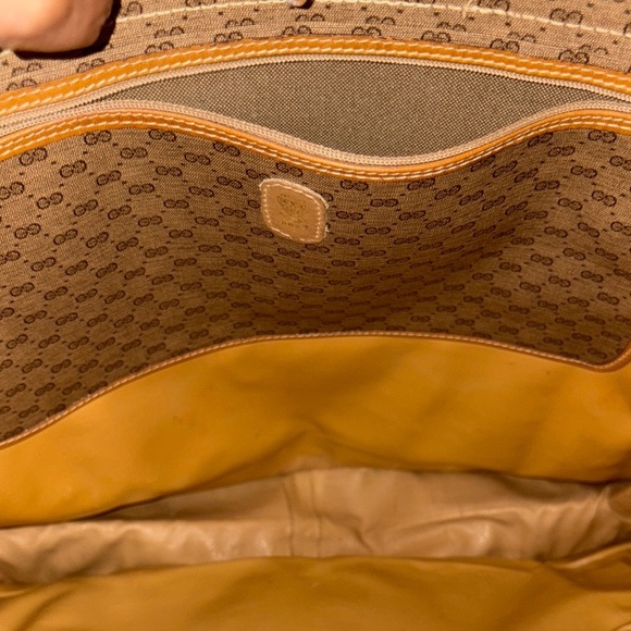 **Non-Authenticated** Vintage Gucci GG Canvas Leather Dual Braided Rope Handles - Picture 5 of 13